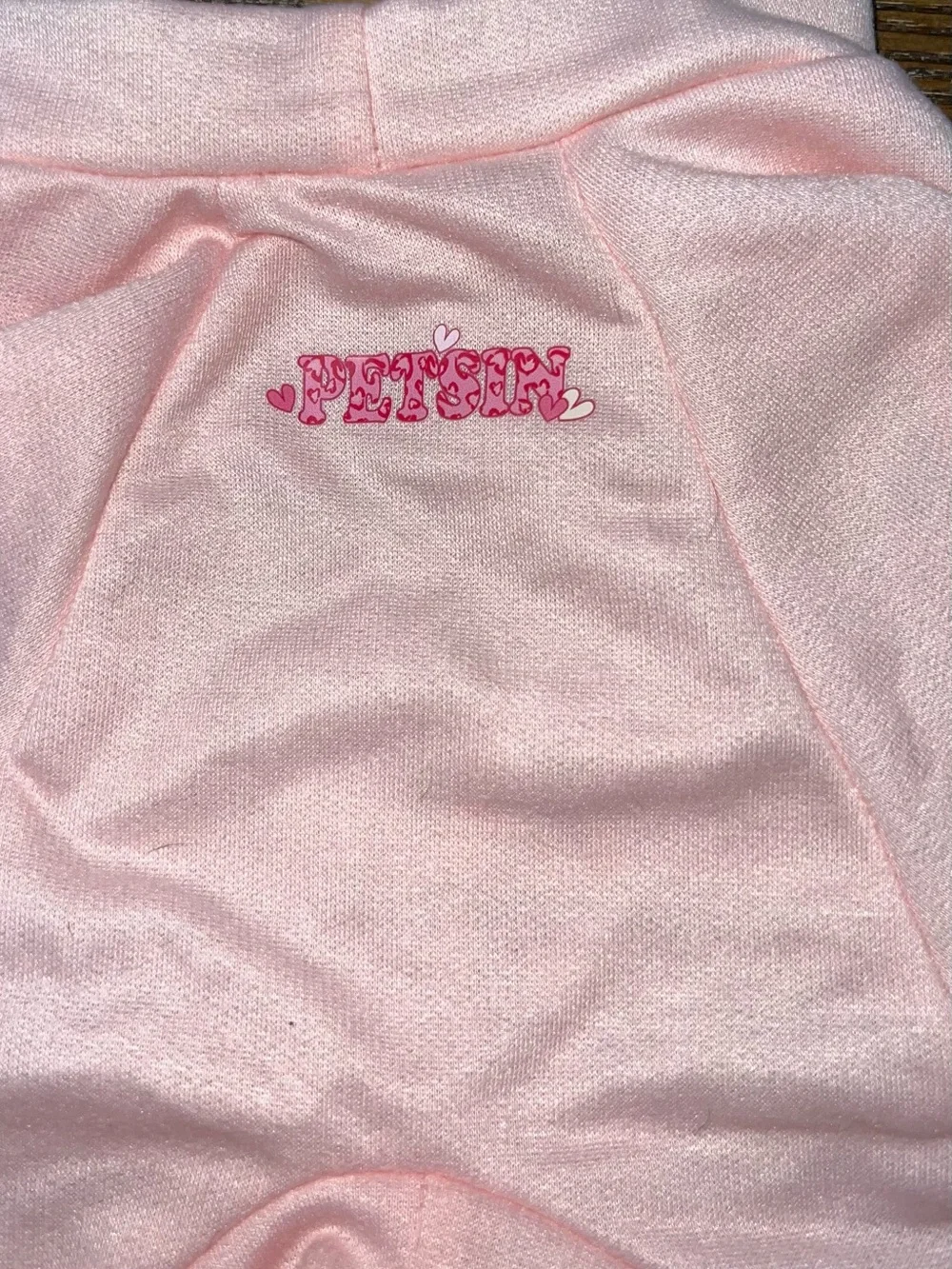 PETSIN Cute Letter Printed Pink Unisex Pet Hoodie For Cats And Dogs - M- NWOT